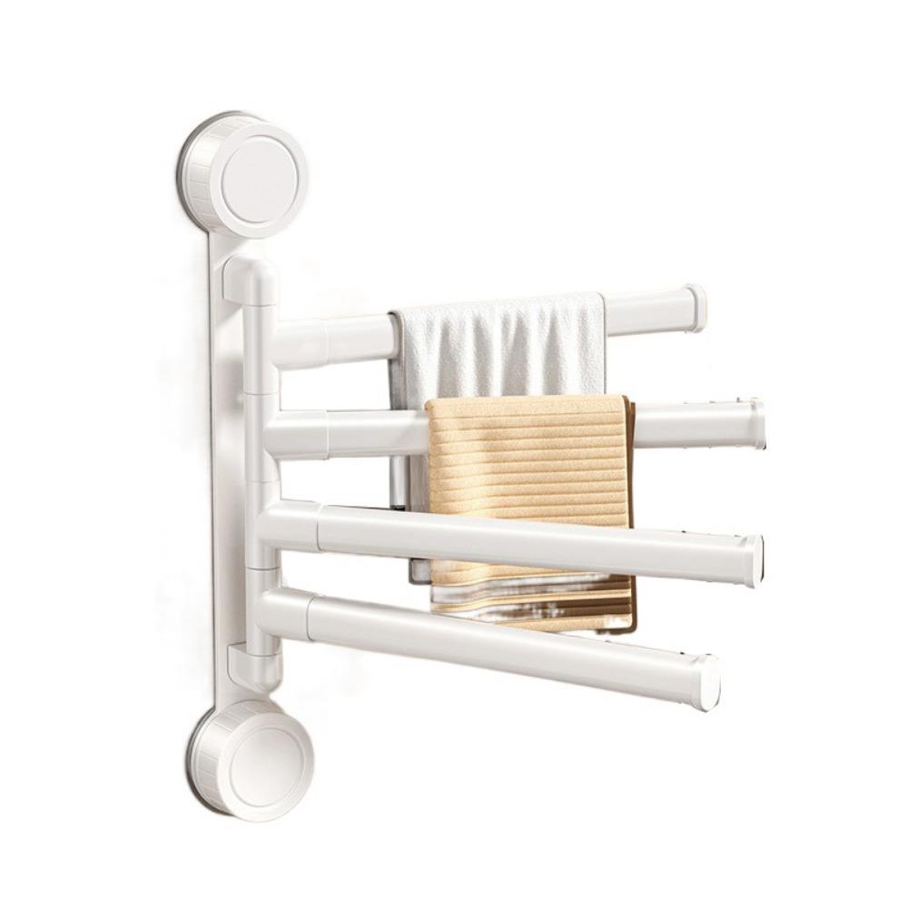 Rotating Swivel Towel Bar Multi-bar Bathroom Towel Rod Rust-proof Hanging Towel Holder  Living Room