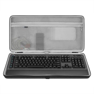Geekria 104 Toetsen Draadloos Computer Mechanisch Gaming Toetsenbord Opbergkoffer Compatibel met Logitech G613 toetsenbord en G305 Gaming Muis koffer combo
