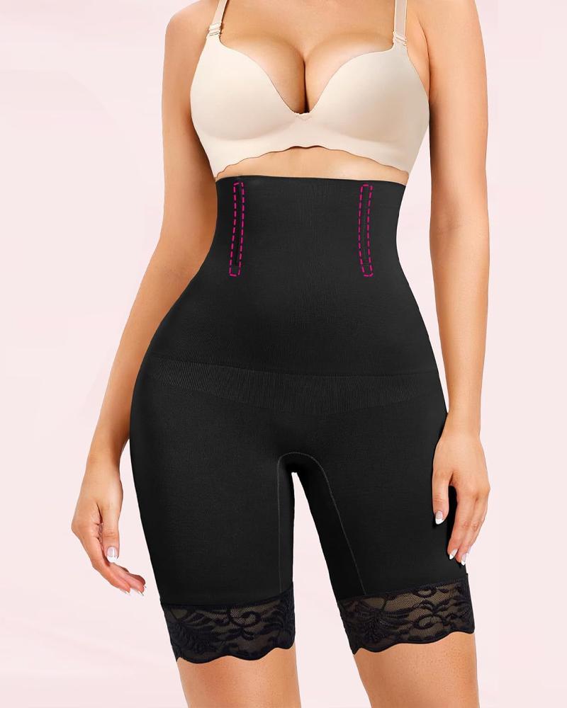 High Waist Butt Lifting Shapewear Pants Tummy Control Waist Slimming Fitness Yoga Leg Lace Butt Lifting Shapewear Pants