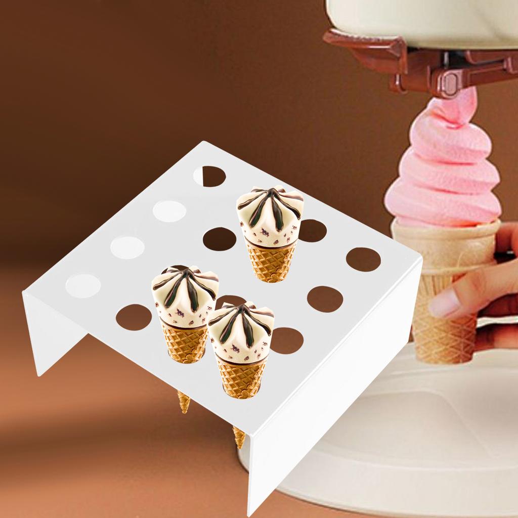 Ice Cream Cone Stand Display Stand Cupcakes Pastry Tray Cupcake Baking Rack for Buffet Party Serving Treats Home Birthday