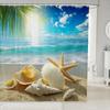Blue Crab Shower Curtain,Hippie Boho Mandala Bathroom Curtain Small Size Sea Ocean Nautical Theme Bath Curtain Beach Animal