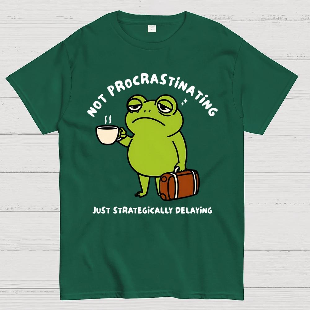 Not Procrastinating 100% Cotton Summer Casual Cool Loose T-Shirt