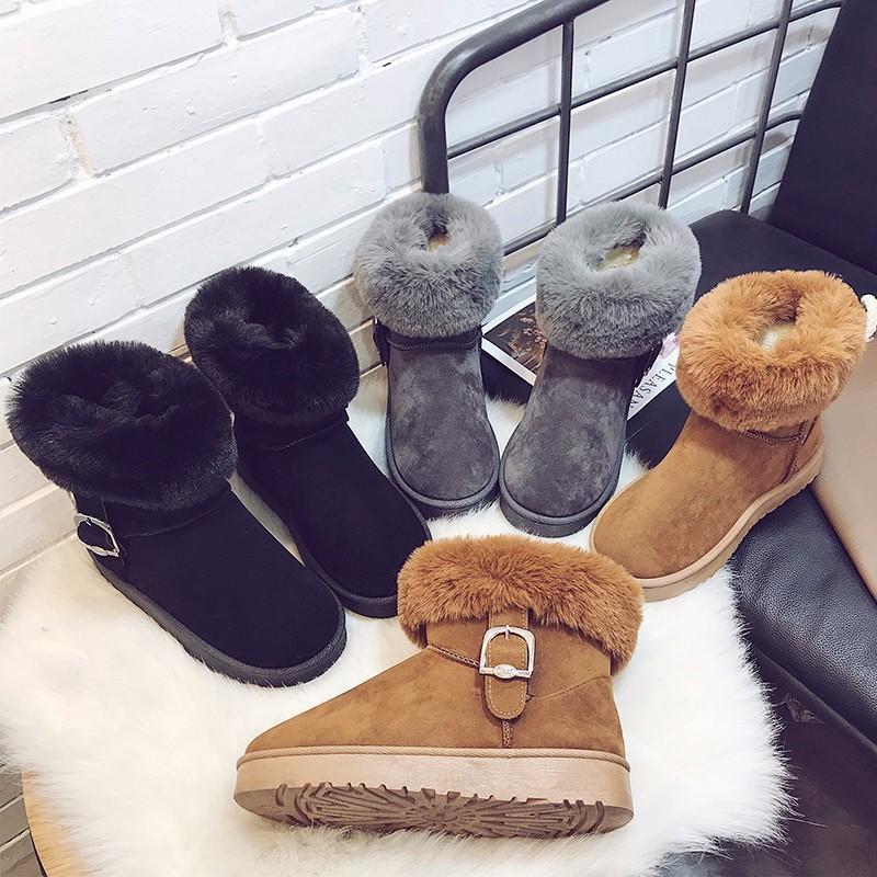 Φθινοπωρινές και χειμερινές νέες γυναικείες κοντές μπότες Student Γυναικείες μπότες Snow Boots Γυναικείες κοντές μπότες Plus Fleece