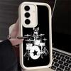Drum Set Rock Music Soft Phone Case for Samsung Galaxy S26 Ultra S25 Edge S24 S23 S22 Plus S21 S20 FE 5G Shell Silicone Funda