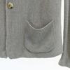ROBERTO COLLINA Made in Italy Linen Long sleeve knit cardigan 52 gray Men's Used
