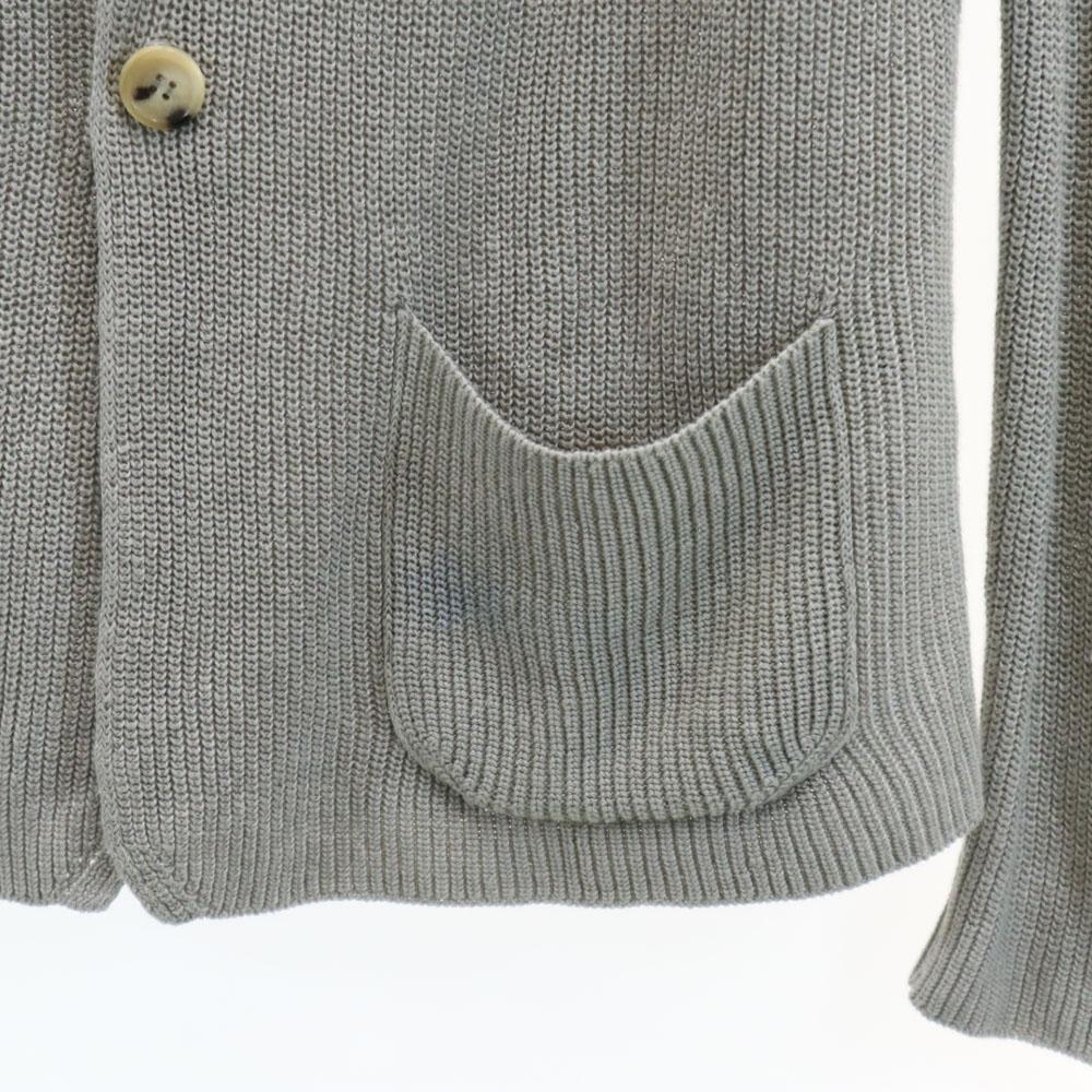 ROBERTO COLLINA Made in Italy Linen Long sleeve knit cardigan 52 gray Men's Used