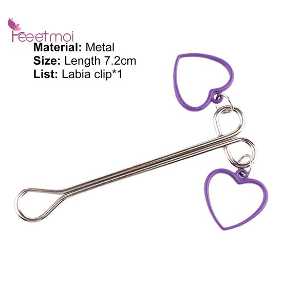 Breast Clamp Clip Comfortable Long Metal Love Heart Shape Breast Lifespan