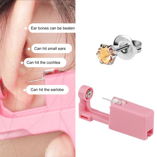 Disposable Good Looking Ear Piercer Stainless Steel Painless Sturdy Ear Piercing Device Body Piercing Jewelry