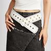 Punk Style Rivet Belt With Metal Buckle For Fashionforward Streetwear