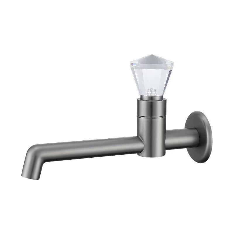 TLXT Gunmetal Wall-Mounted Basin Faucet