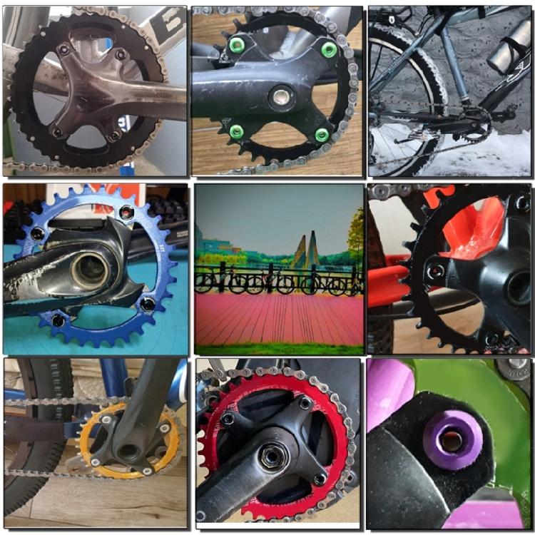 5pcs Aluminum Alloy Bike Chainring Bolts for Outdoor Mountain Road Bicycles