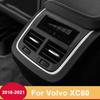 For Volvo XC60 2018-   2024 2025 Rear Armrest Air Outlet Trim Panel Cover Auto Car Interior Modification Accessories
