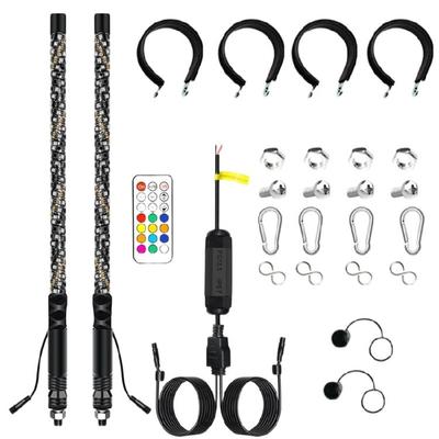 Festival LED Flagpole Lights Double LED Flagpole Lights Waterproof LED Flagpole Lights Set for Event & Businesses