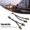 9005 9006 Male to Female Headlight Splitter Harness - Dual Output Wiring Adapter Kit for Truck LED Headlamp Retrofit