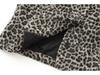 Damen Schickes Langarm-Top & Leopard Minirock Set