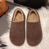 Mao Mao slippers women's winter and autumn Mao Mao slippers flat-bottomed comfortable half slippers women's cotton shoes versatile velvet single shoes