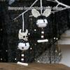 Devil Skull Windchime with Detailed Resins Metal Bells Halloween Home Decors Hanging Ornament for Horror Atmospheres
