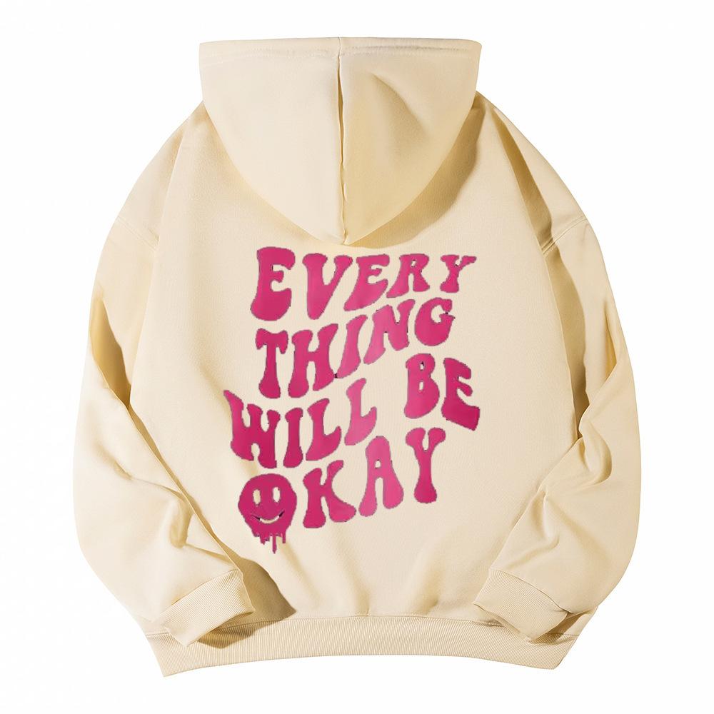 SOLY HUX Women's Sweatshirt Pattern Hoodie Casual Long Sleeve Loose Pullover with Kangaroo Pocket