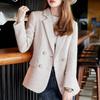 Französischer Stil, kleiner Duft, Tweed-Anzugjacke, Frühlingskleid für Damen, High-End-Göttin-Fan, kleiner Anzug