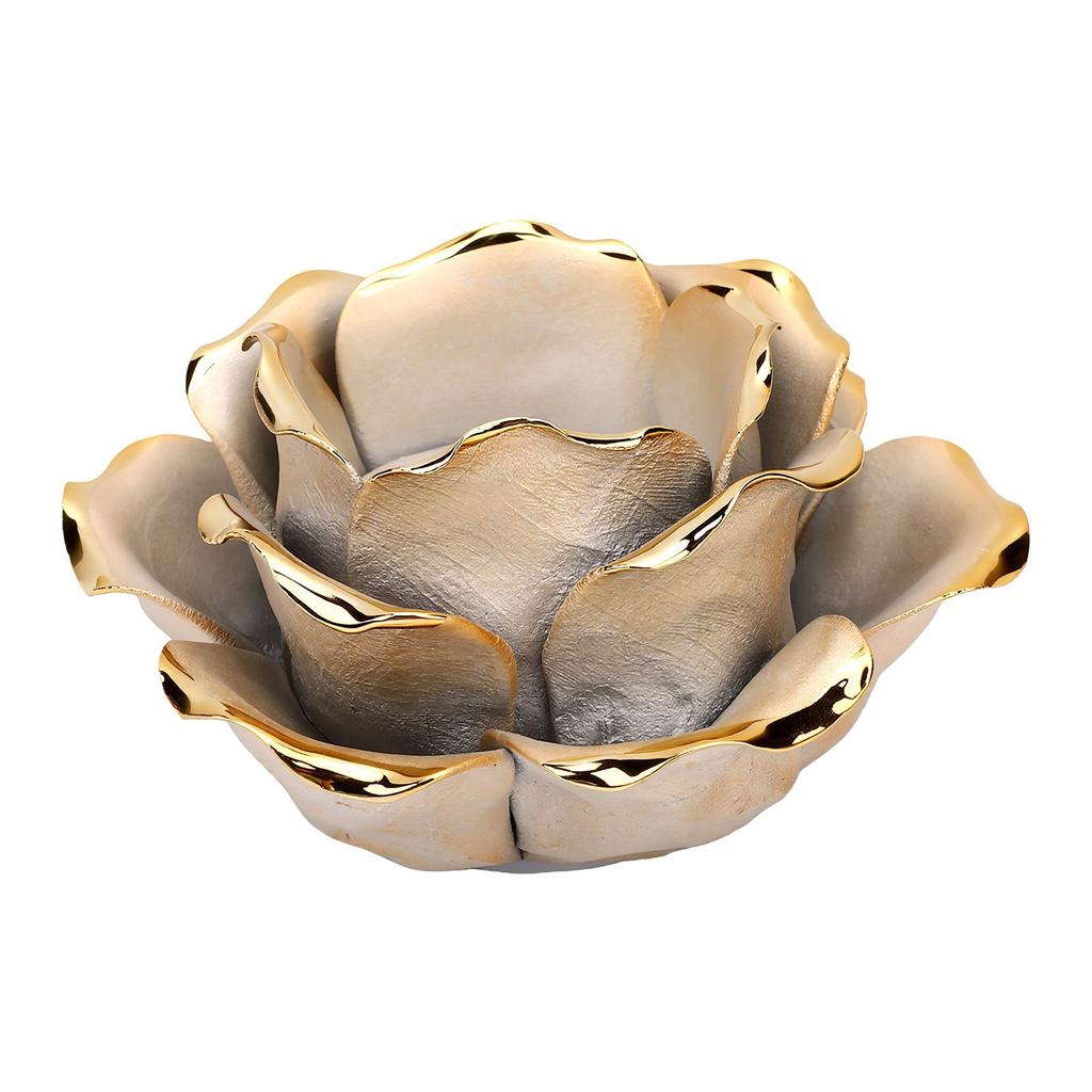 Flower Tealight Candle Holder Rose Decorative Candlestick Stand Table Decor for Home Wedding Party