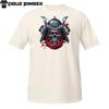 Skull Samurai Helmet Shirt – Red Eyes Warrior Mask Katana Head T-Shirt