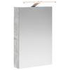 Bathroom Mirror Cabinet with Door Concrete Grey 40 X 10.5 X 60.5 Cm