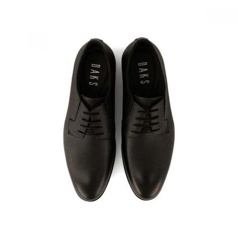 Daks Men Comfort Saffiano Dress Shoes  Black  Dmx279 Ke17