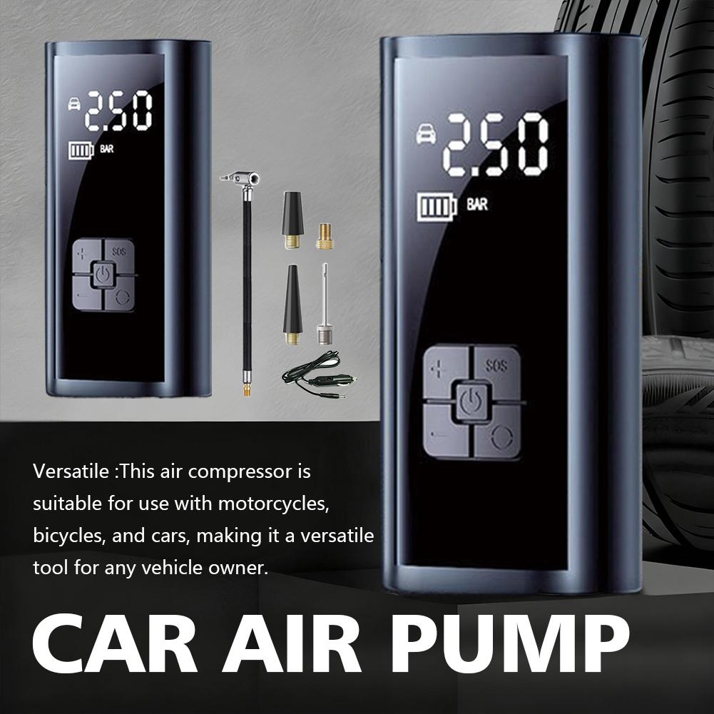 Mini Portable Air Pump Portable Air Compressor For Car Tires Fast Air Pump Accurate Pressure Air Pump With Led Display V1o4