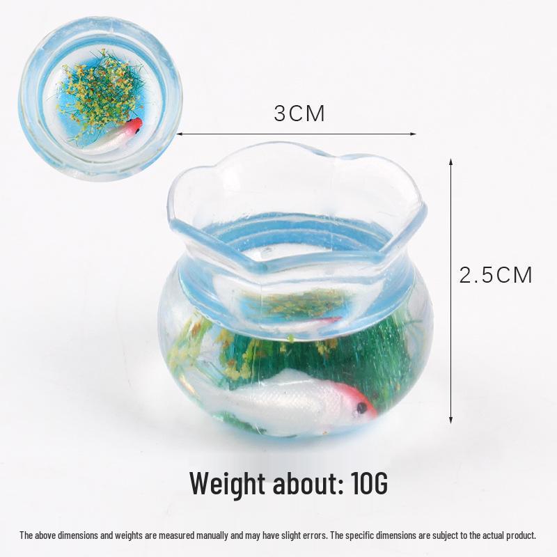 Миниатюрная брелок-рыбка Кои: 1:Подвеска с аквариумным растением, масштаб 1:12, украшение для кукольного домика