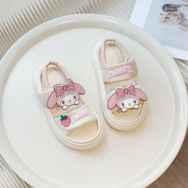 

Summer Fashion Open Toe Girls Beach Shoes Soft Sole Breathable Non Slip Princess Kids Sandals size 26 розовый