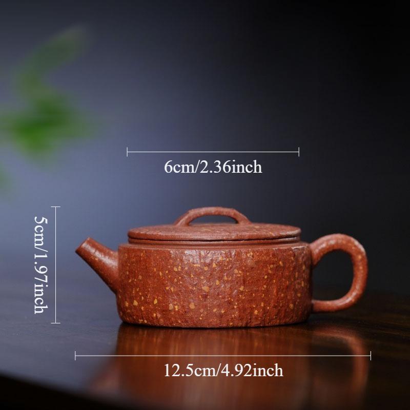 

Purple Clay Han Tile Teapot Handmade Teapot Made of Coarse Sand Yixing Kung Fu Tea Set for Home Use Tea Ceremony Accessories