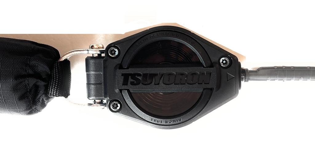 Fujii Denko New Standard EZ Retractor Safety Belt Lanyard for Waist Belts and with Emergency Supports Freely Rotates and Compact and Lightweight