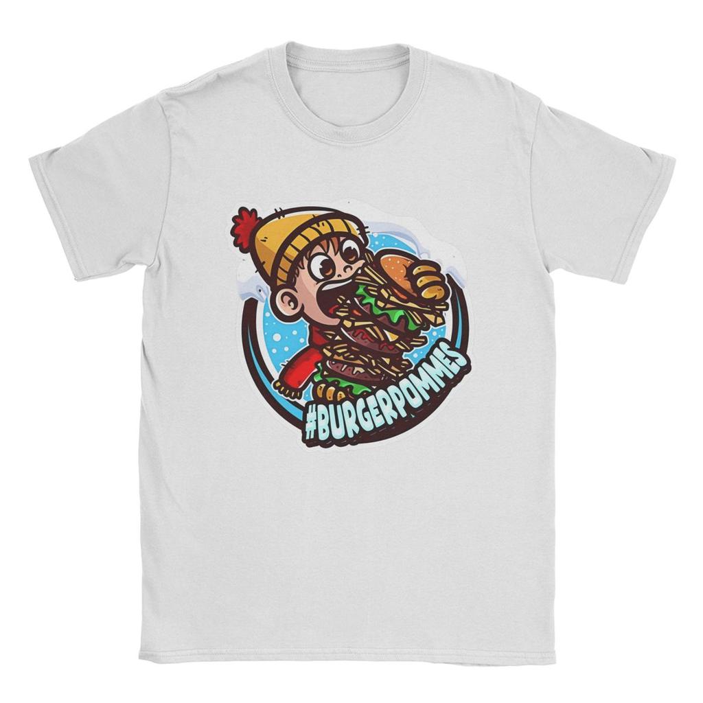 Burgerpommes LukasBS ICrimax Merch Shirts Men Women Vintage Cotton Printed Clothes