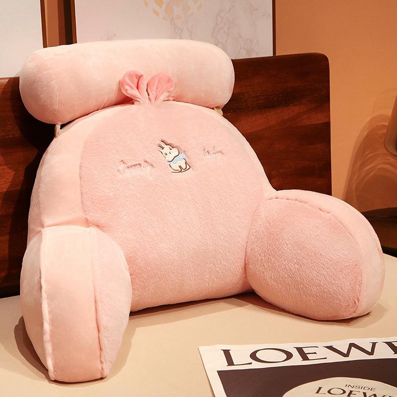 Cartoon Animal Rabbit Husky Waist Girl Bedside Soft Bag Large Pillow Waist Cushion Office Triangular Cushion