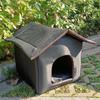 Outdoor Enclosed Waterproof Sleeping Nest for Cat Basket Puppy House Warm Cave