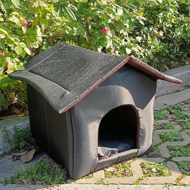 Outdoor Enclosed Waterproof Sleeping Nest for Cat Basket Puppy House Warm Cave