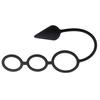 Men Time Delay Three Ring Cock Penis Lock Anal Butt Plug Prostate Massager Sex Toys