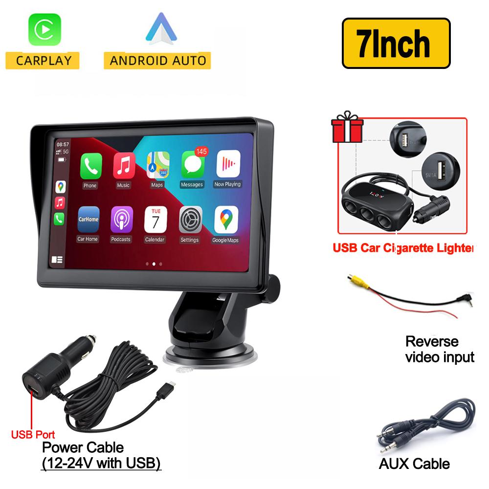 

Универсальный 7-дюймовый автомобильный радиоприемник Автомобильный мультимедиа Беспроводной Carplay Android Авто Видеоплеер Сенсорный экран Автомобильные интеллектуальные системы