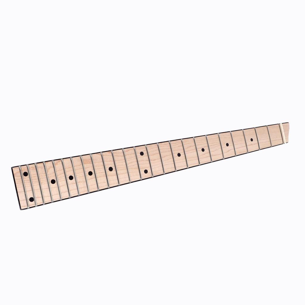 Headless 25 Fret Fingerboard Headless Maple Wood Electric Guitar Neck for 6 Strings Guitar