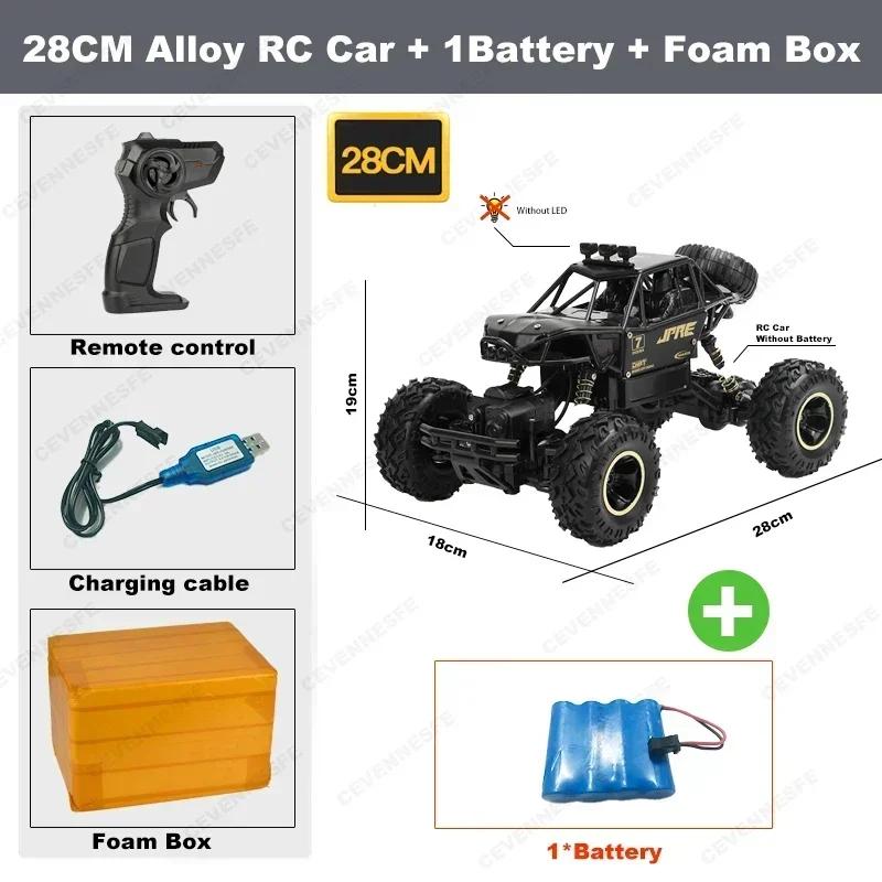 New 4WD Remote Control Car With Led Lights Radio RC Buggy Off-Road Drift Trucks RTR Vehicle Gifts Toy for Children Boy Kid Adult