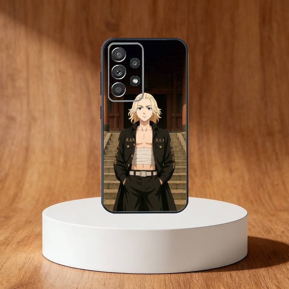 T-Tokyo Revengers Anime Phone Case For Samsung S25,S24,S21,S22,S23,S30,Ultra,S20,Plus,Fe,Note,10,9,5G Black Cover