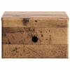 Wall Mounted Nightstand Reclaimed Wood Look 34.5 x 33 x 20 cm