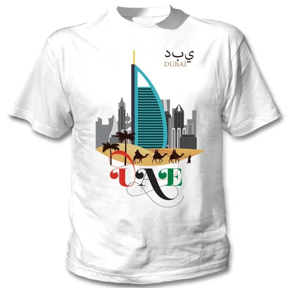Herrenbekleidung kundenspezifisches T-Shirt Harajuku Kleidung Kurz UAE Dubai Stadt T-Shirt. Sommer Baumwolle Kurzarm O-Ausschnitt Herren Neu S-5xl