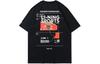 Li Ning T Shirts Unisex Black Crew Neck Moderate Straight Fit AHSR861-1