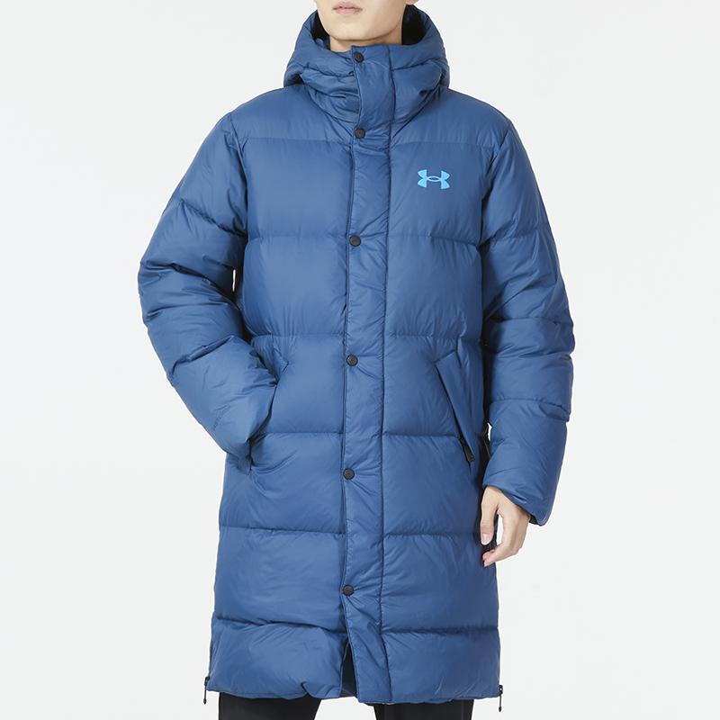 Under Armour Sports Casual Warm Windproof Down Jacket Men Outerwear Blue 1375448-437