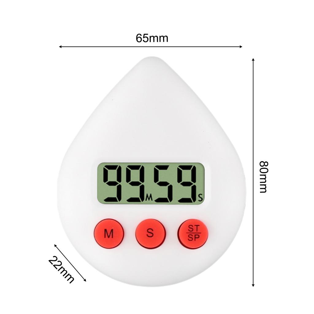 Bathroom Timer Cooking Timer Waterproof Timer Alarm Timer Kitchen Timer Hanging Holes Portable Design Precise Performance
