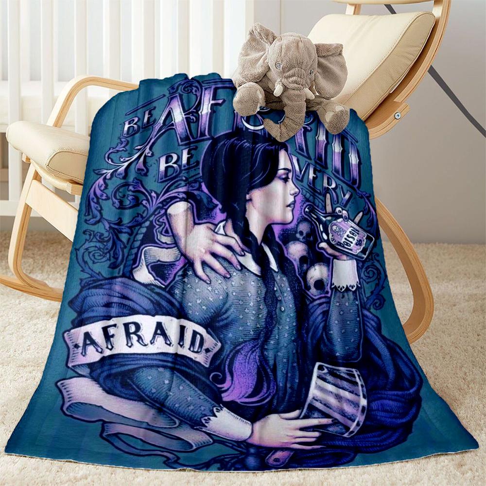 

Wednesday Blanket Suitable for sofas,travel, living rooms also a good gift for friends and family Suitable for all seasons. 80cmx120cm