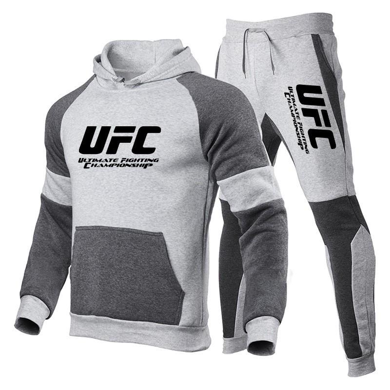 Mens UFC Print Tracksuit Set Fleece