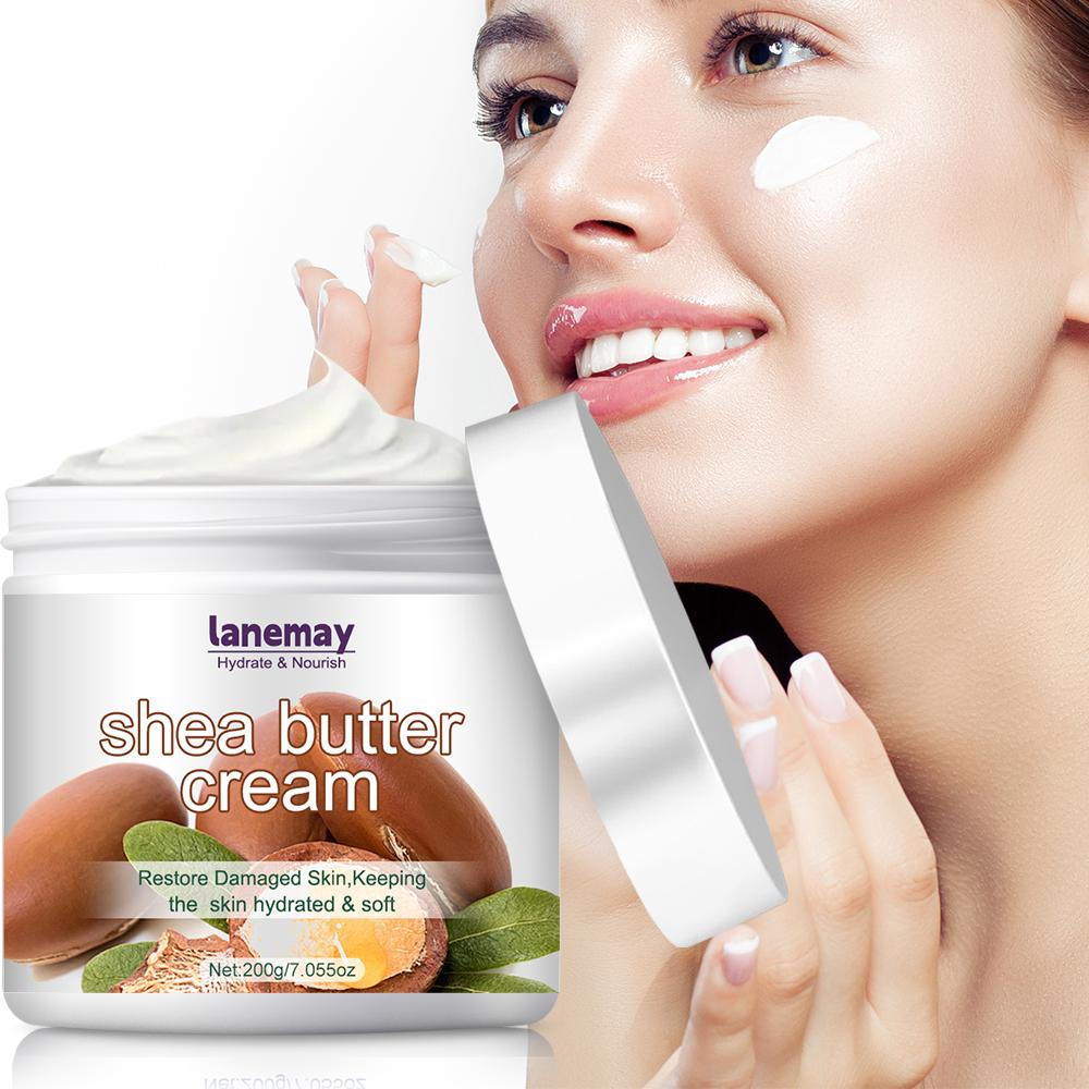 

Shea Butter Cream-Restore Damage Skin And Keep Hydrated & Soft-Suitable For All Skin Types, 200g