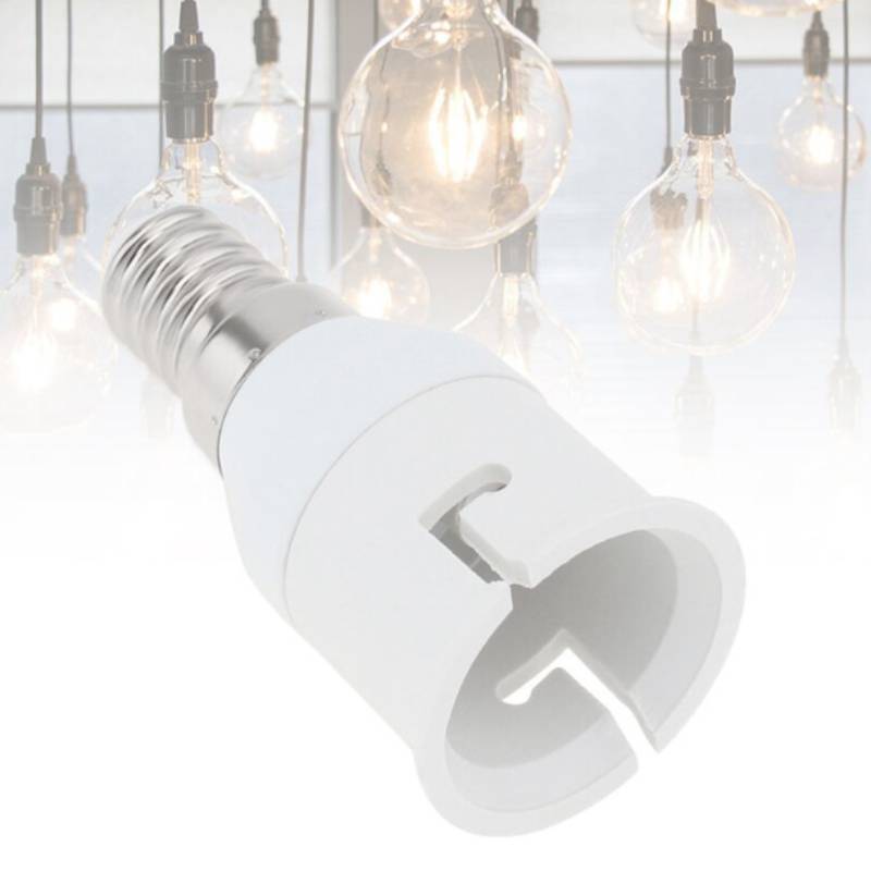 E14to B22 Light Socket Adapter With Fireproof Pc Material For Home And Commercial Use